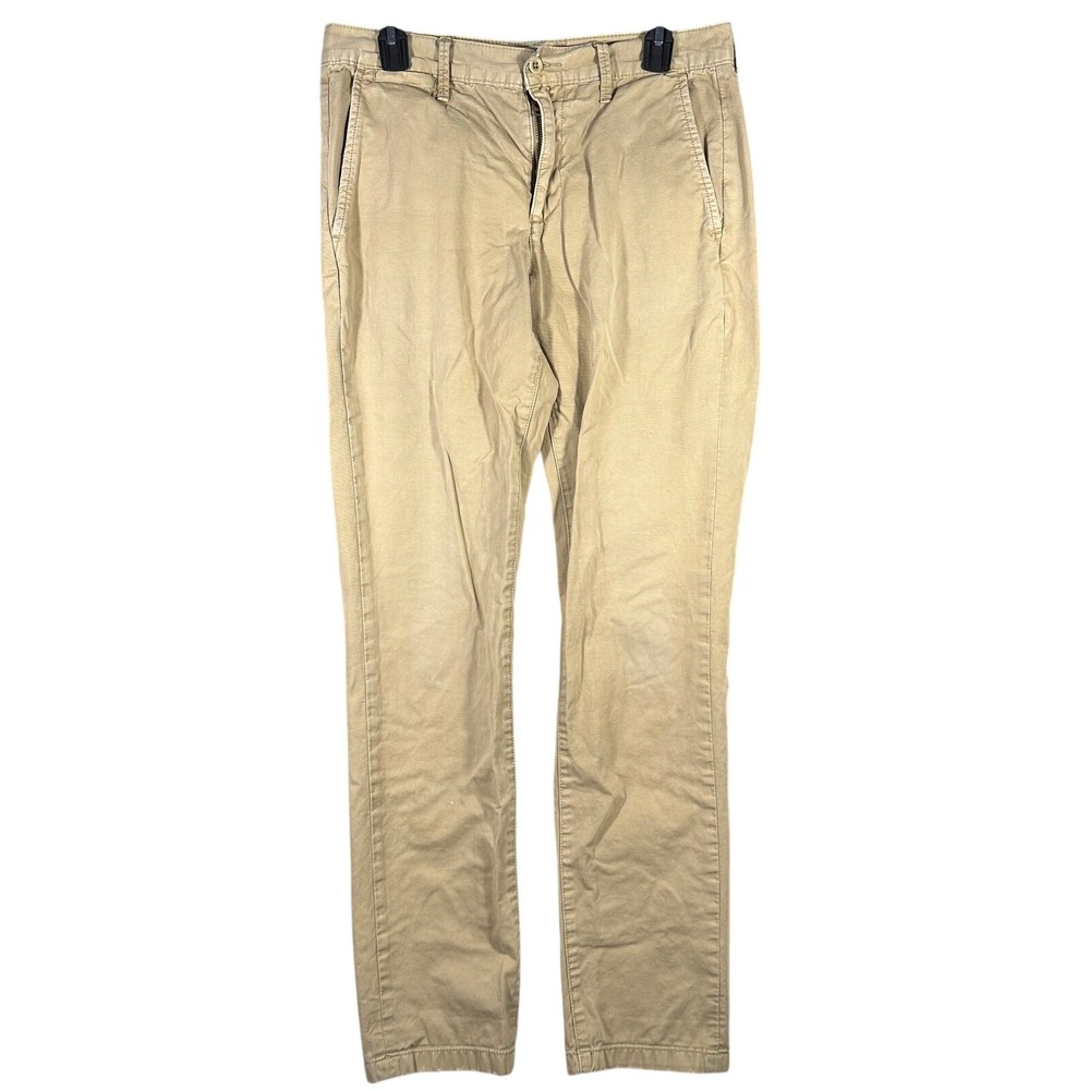 Lucky‎ Brand Chino Pants Men 31x32 Khaki Tan Slim Straight Preppy Twill Casual